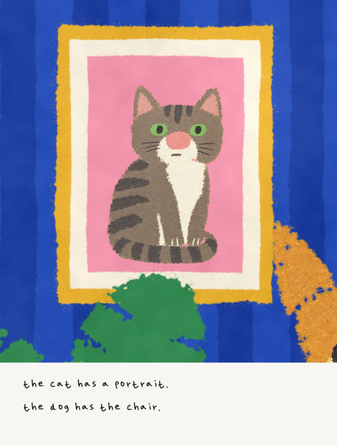 Close-up detail from the indie poster with a handwritten note underneath