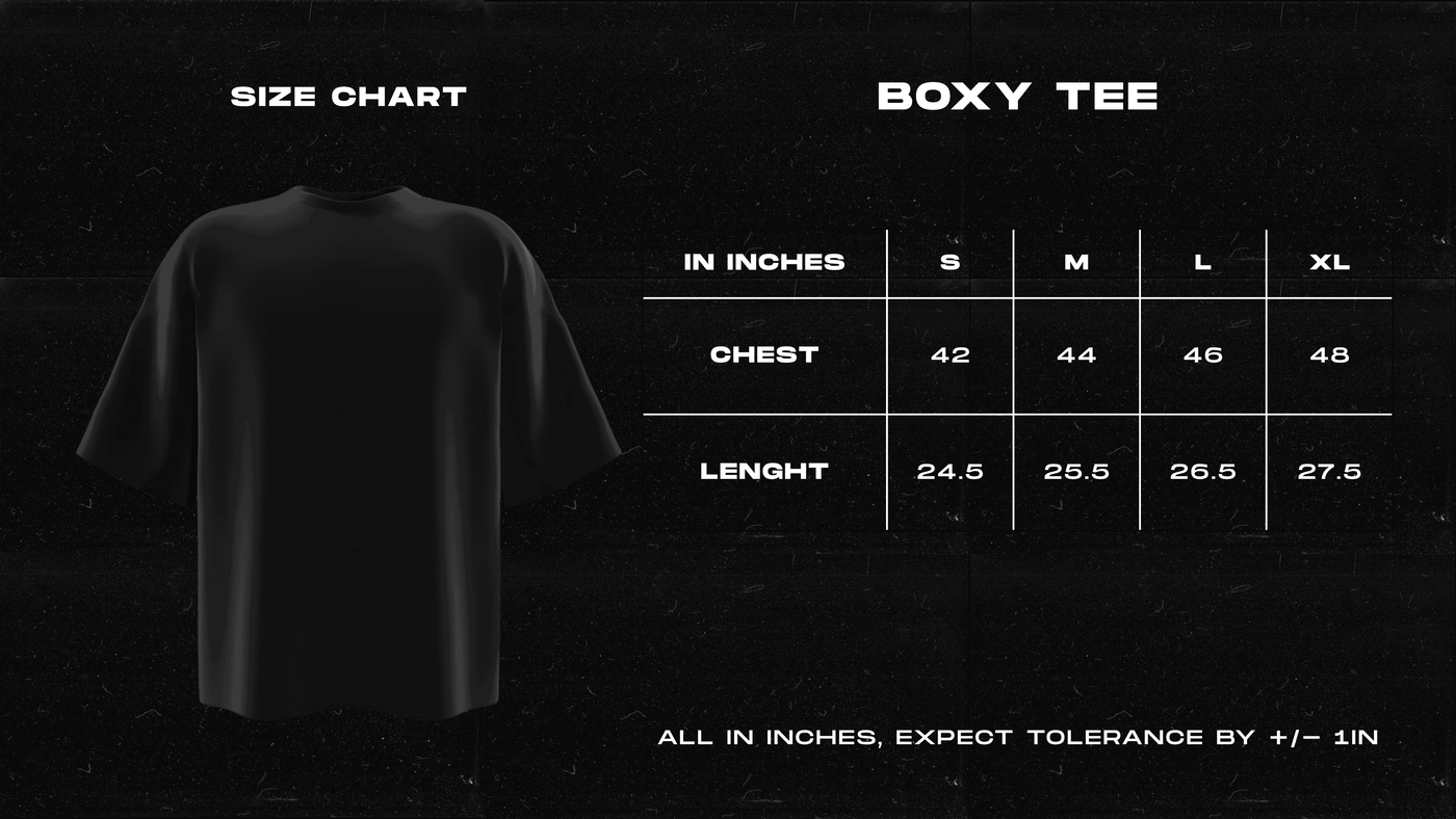 Less People More Dogs Brown Oversized Boxy Tee size chart