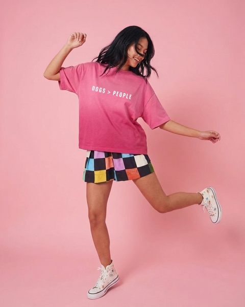 Dogs > People Pink Ombré