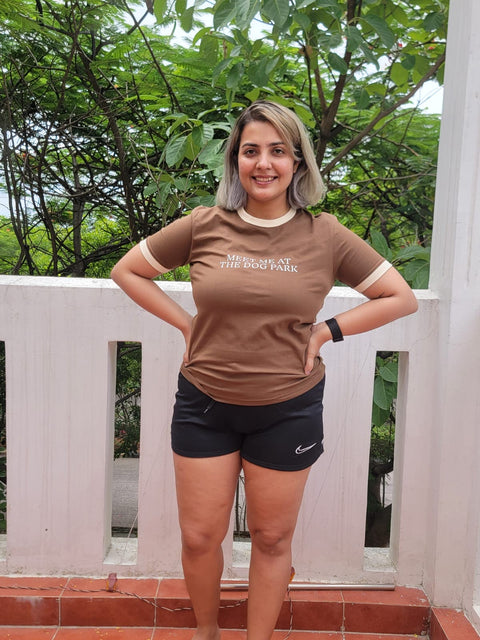 Meet Me At The Dog Park Ringer Tee