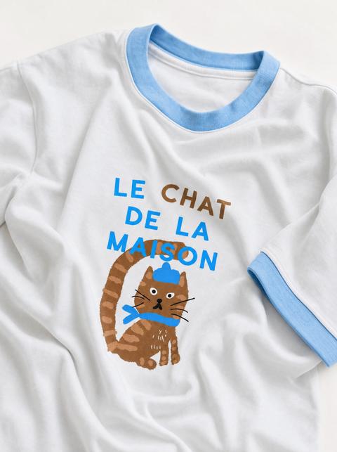 Le Chat De La Maison Ringer Tee