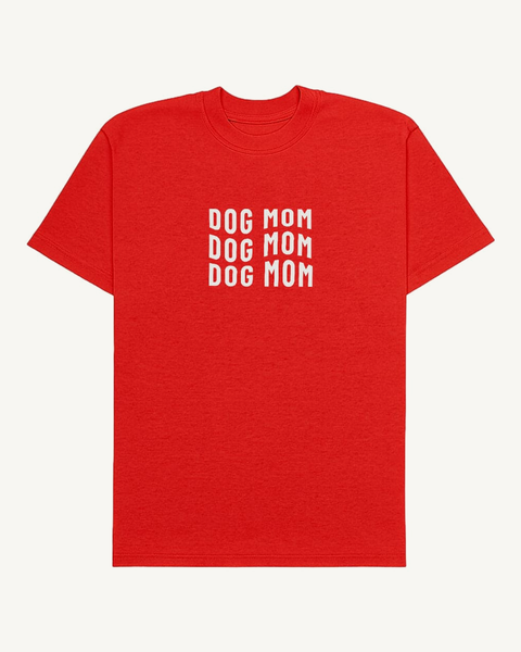 Dog Mom Everyday oversized tee – front flat lay – Hoomans India