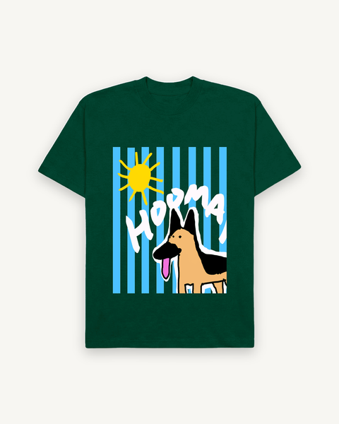 German in the Sun Oversized Tee — flat product shot on off-white background