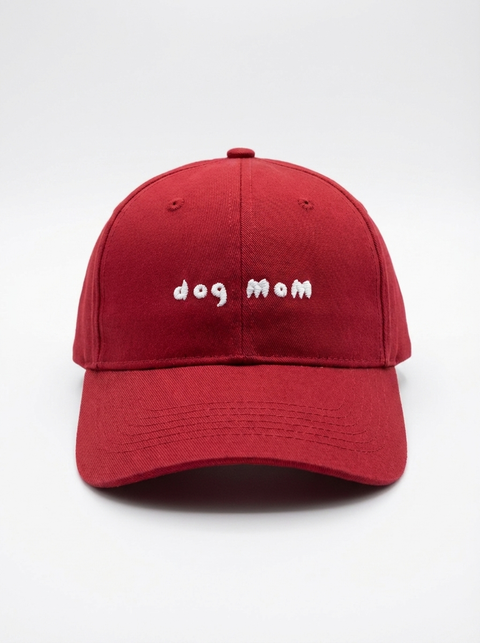 Dog Mom cap – white – dog mom cap – Hoomans India