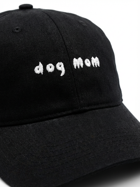 Dog Mom cap – black – dog mom cap – Hoomans India
