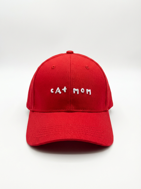 Cat Mom cap – white – Hoomans India