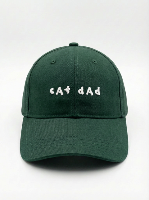 Cat Dad cap – black – cat dad cap – Hoomans India