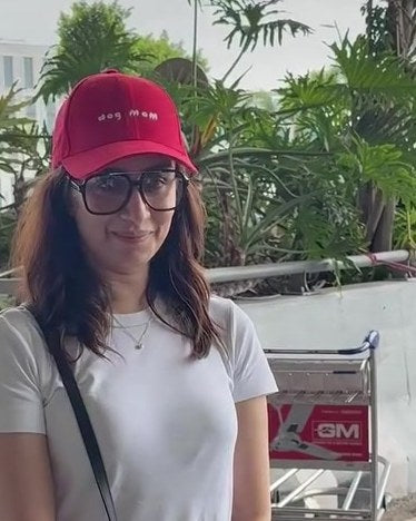 Shraddha Kapoor in a red Hoomans cap