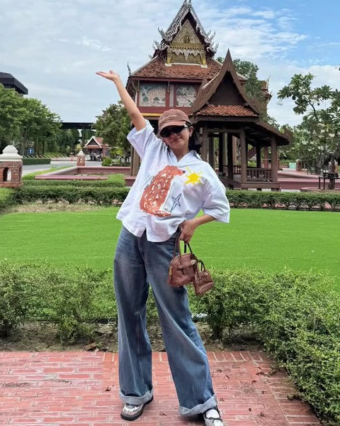 Mermaid Scales in a Hoomans shirt in Bangkok