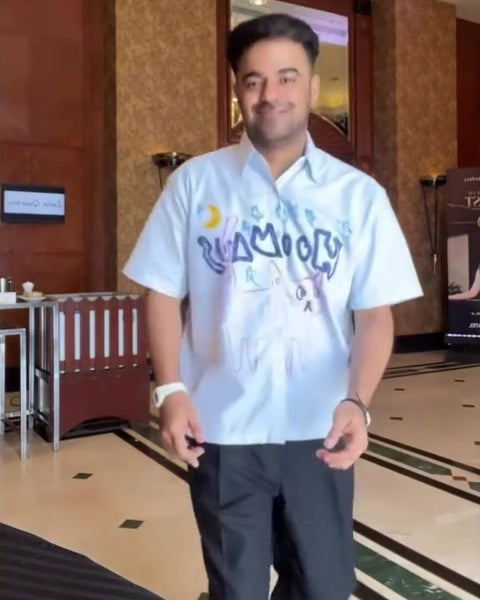 delhiwalla in a Hoomans shirt