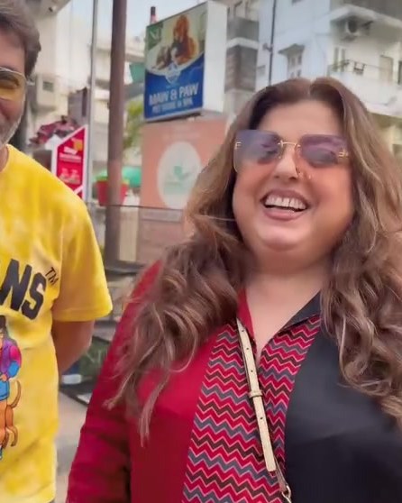 Delnaaz Irani and DJ Percy, Hoomans tee spotted