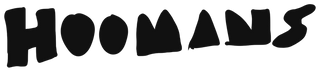 Hoomans hand-drawn wordmark (black)