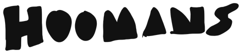 Hoomans hand-drawn wordmark (black)