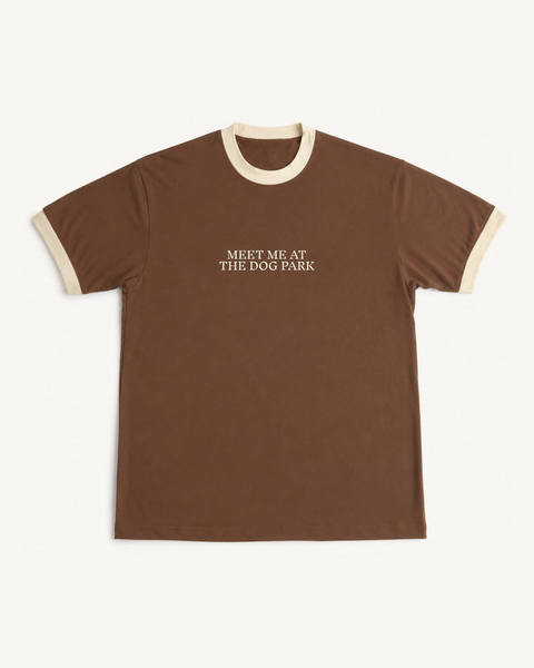 Meet Me At The Dog Park Ringer Tee