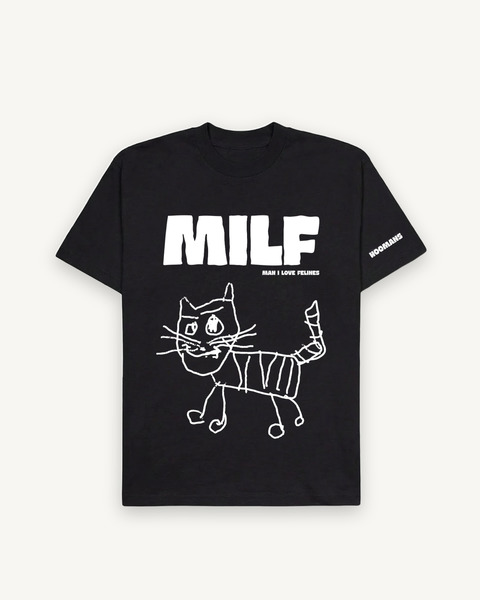 MILF BLACK — flat product shot on off-white background
