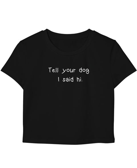 Black Baby Tee Front Design